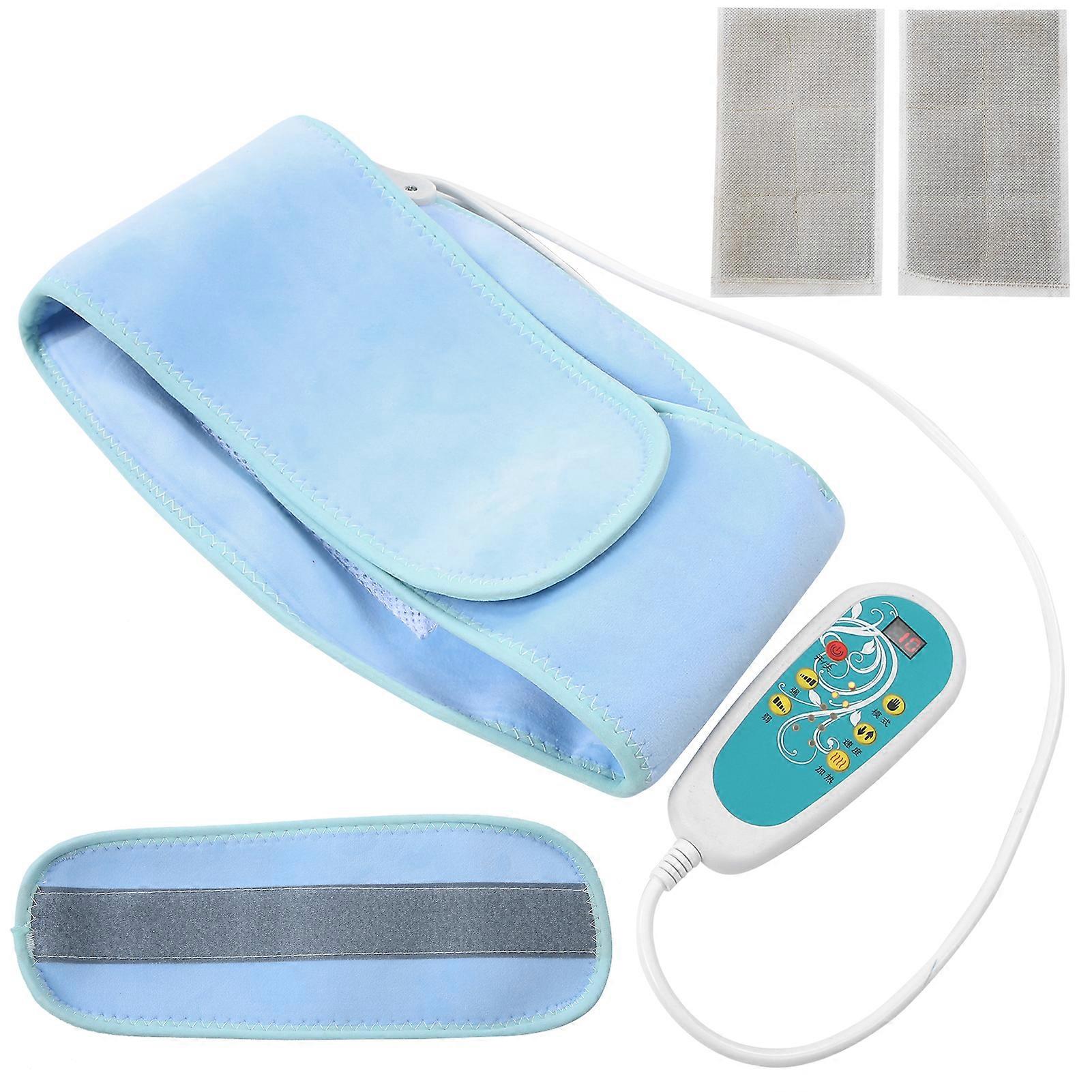 Electric Waist Heating Belt Moxibustion Vibrating Belly Massager Waist Belt 100‑240VEU Plug 100‑240V