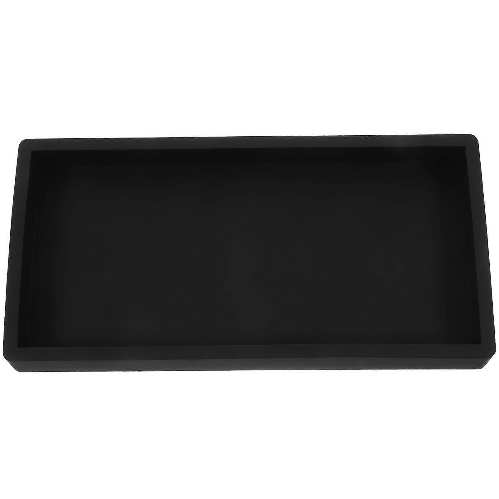 Silicone Bathroom Vanity Tray Non Slip Perfume & Soap Organizer with Ample Storage for Toiletries & Jewelry, Versatile for Home, Office & Hotel Use