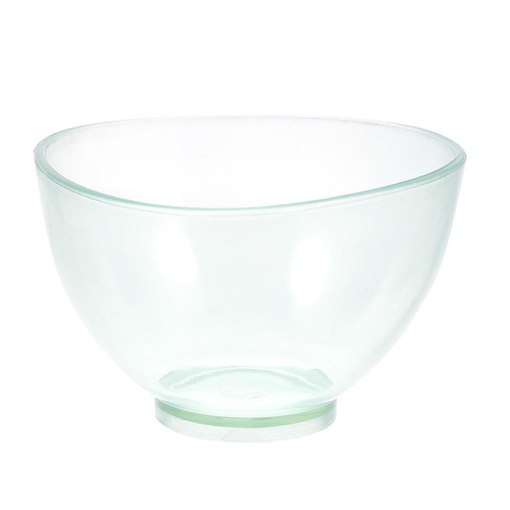 Rubber Bowl For Materials Material Mixing Round Shape Practical Design Transparent Green 3.3×3.3×2.4in 1Pcs