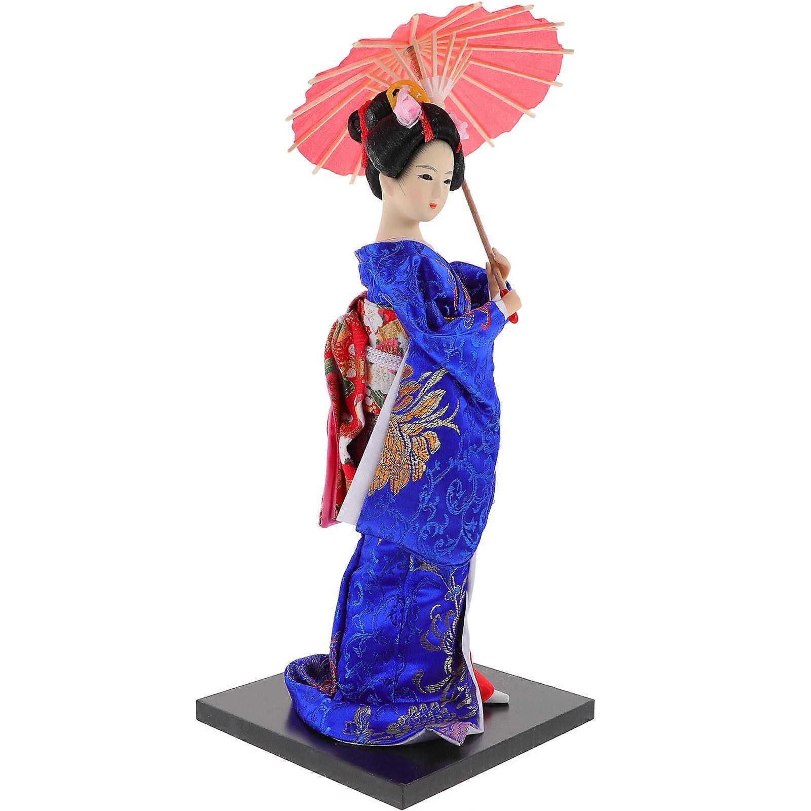 Here's a polished product description based on your input:
 
**1pc Japanese Geisha Doll Ornament – Creative Desktop Decor**
Add a touch of