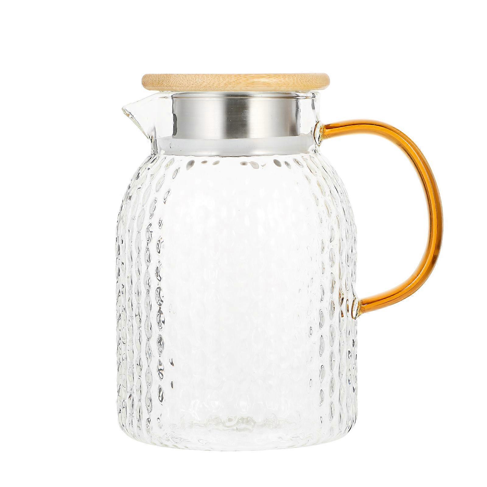 Glass Pitcher for Storage Use with Transparent Glass Large Capacity 1Pc Assorted Color
