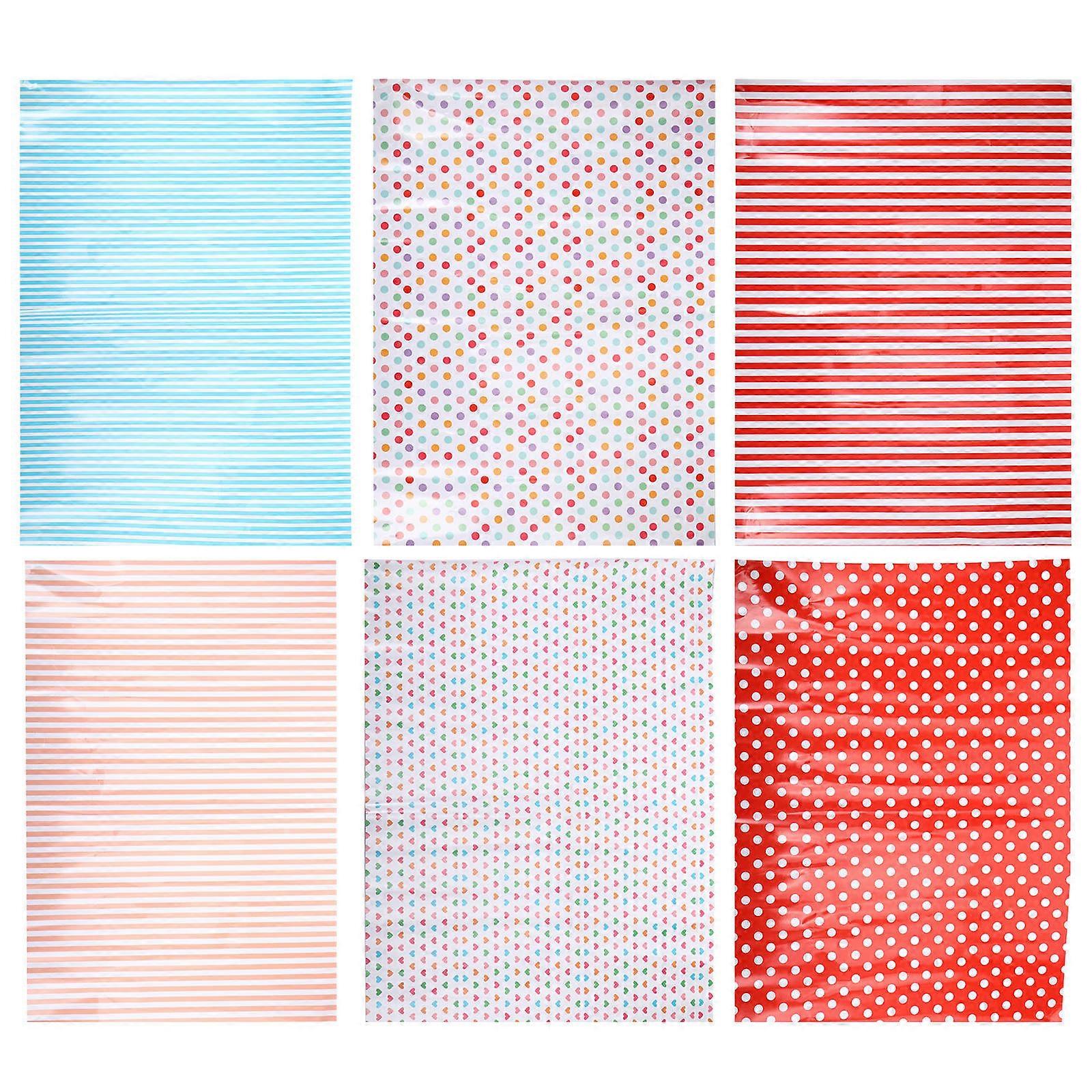 6pcs DIY Gift Wrappers Present Wrappers Packing Paper