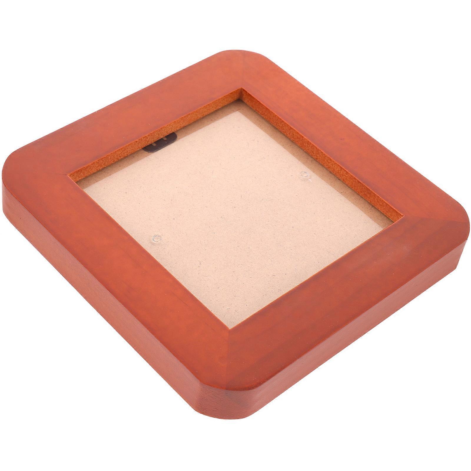 Square Photo Frame   Decorative Tabletop Frame for Photos, Elegant Real Wood Design for Home Decor and Gift Giving