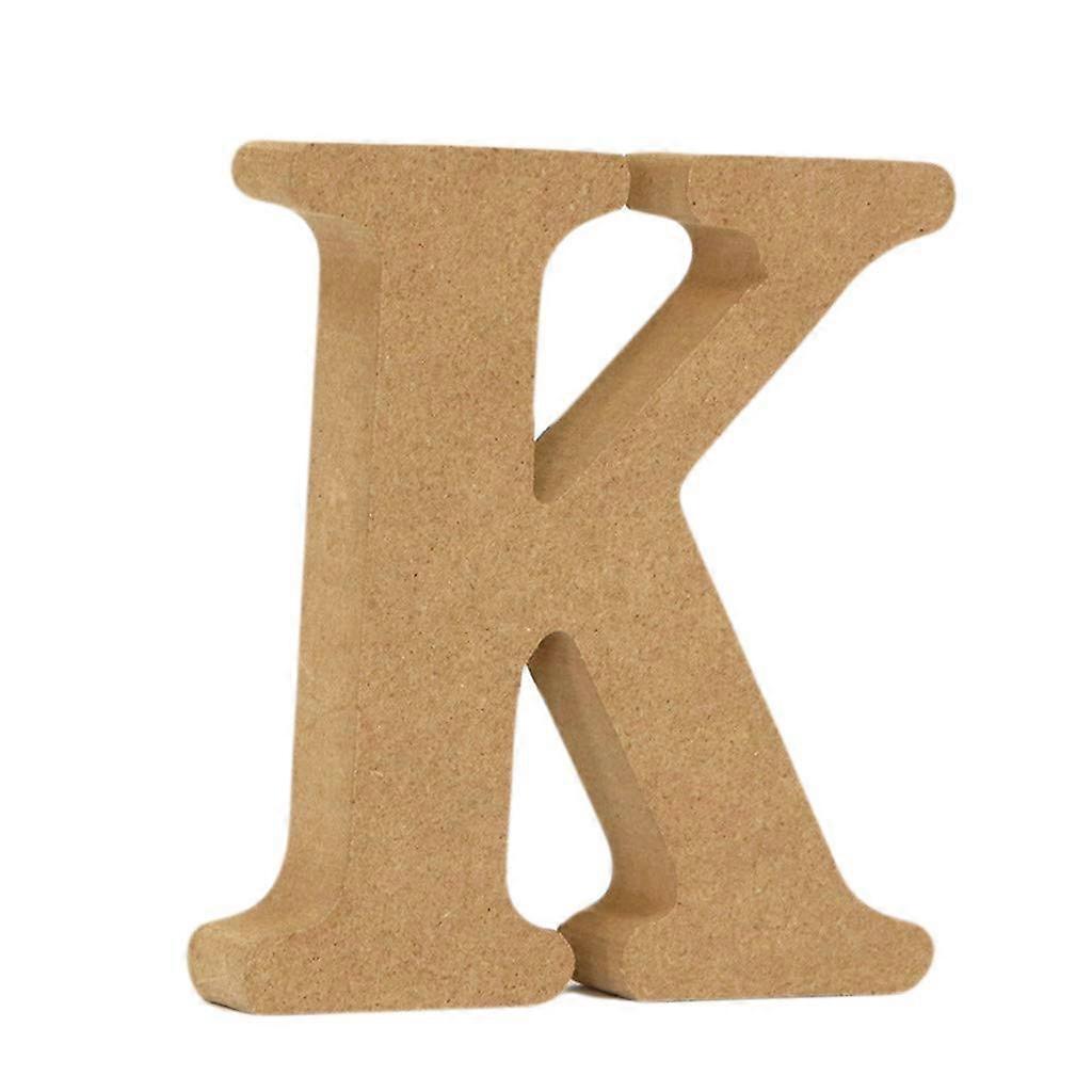 Wooden Letters Cardboard 10x10x1.5cm Large Particle Painting Decor DIY 02k