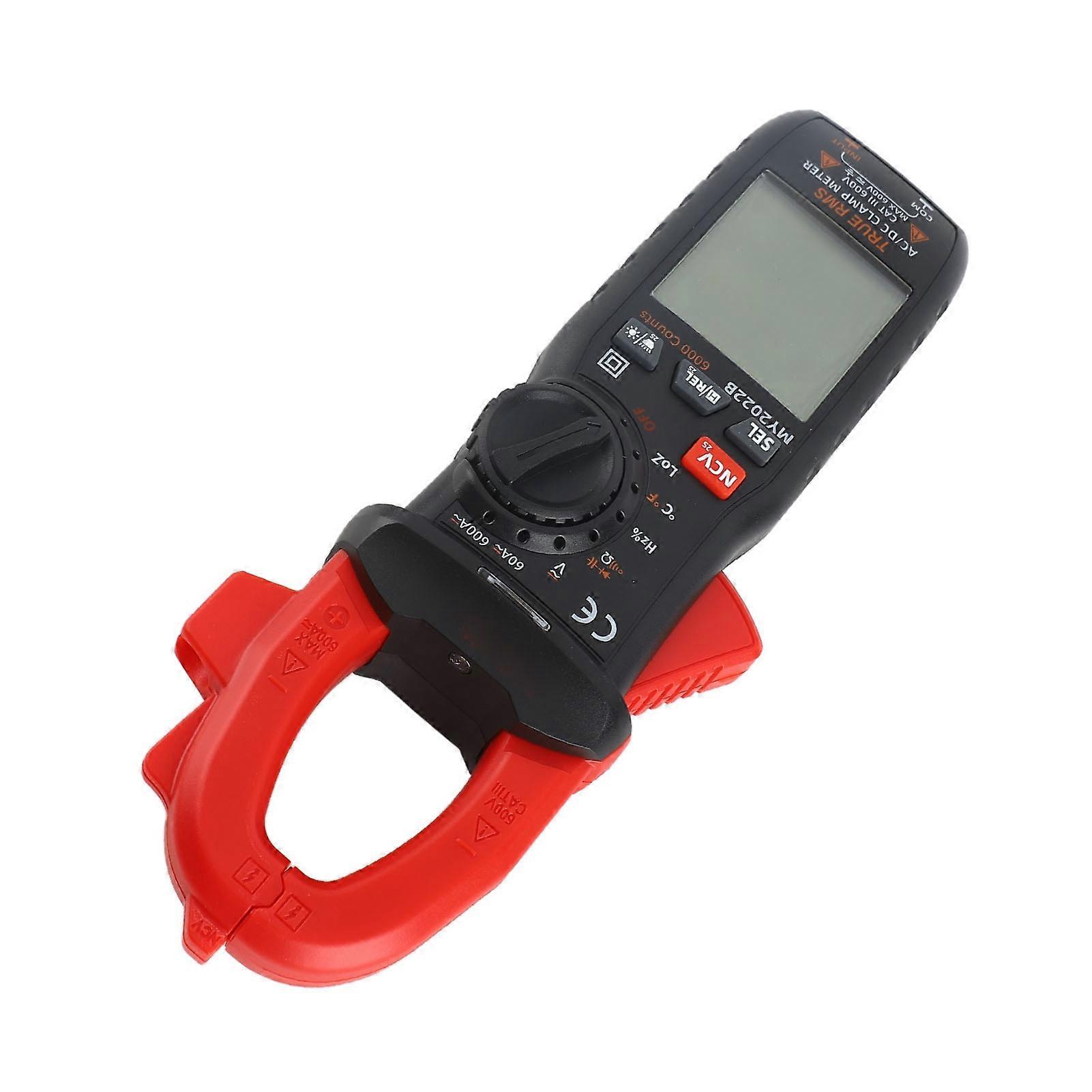 Clamp Meter Digital Display Multimeter Ammeter Voltmeter Tester for AC DC Circuit 