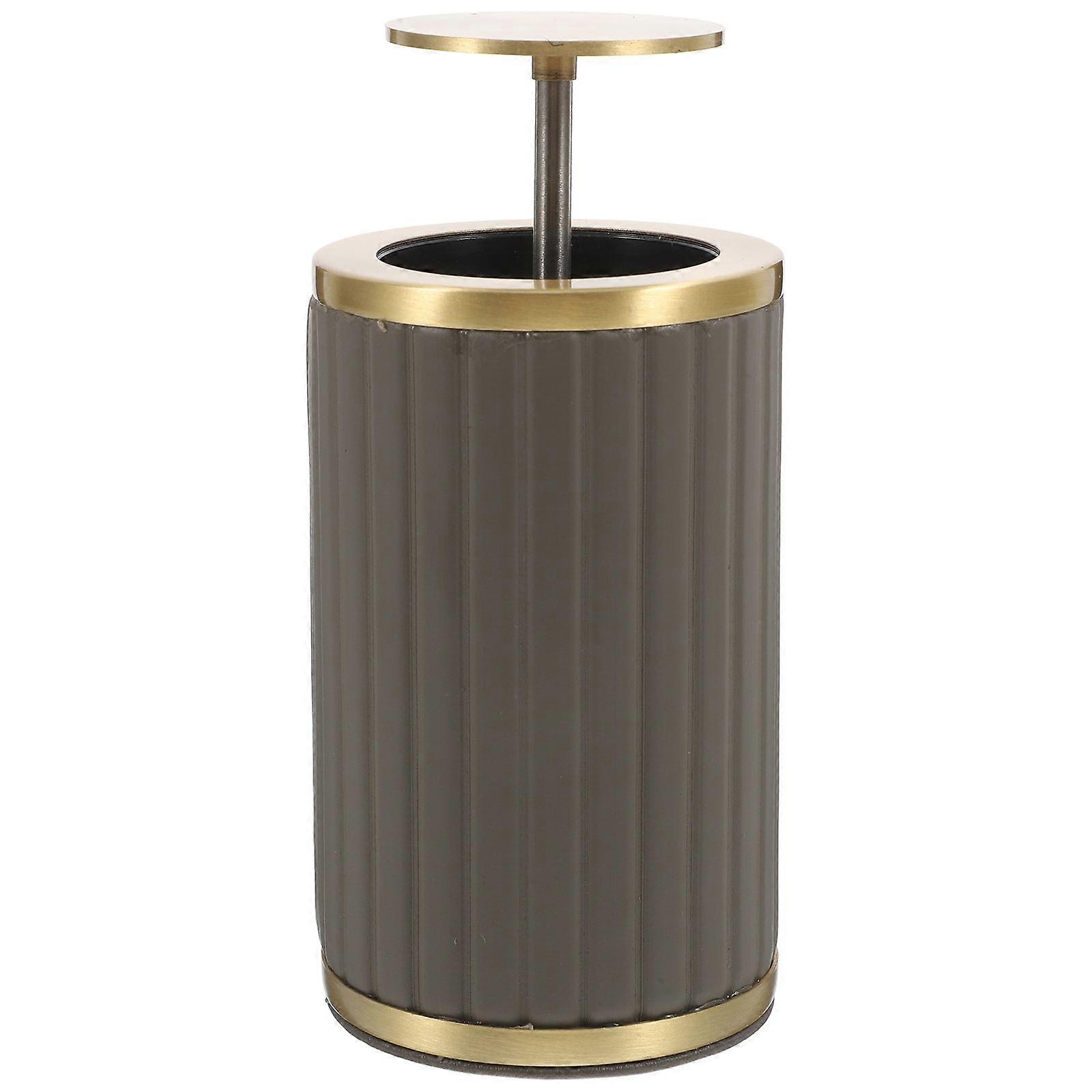Toothpick Dispenser Automatic Ejection Unique Shape Brass Leather Kitchen Decoration 10.20X6.00X6.00CM 1Pcs