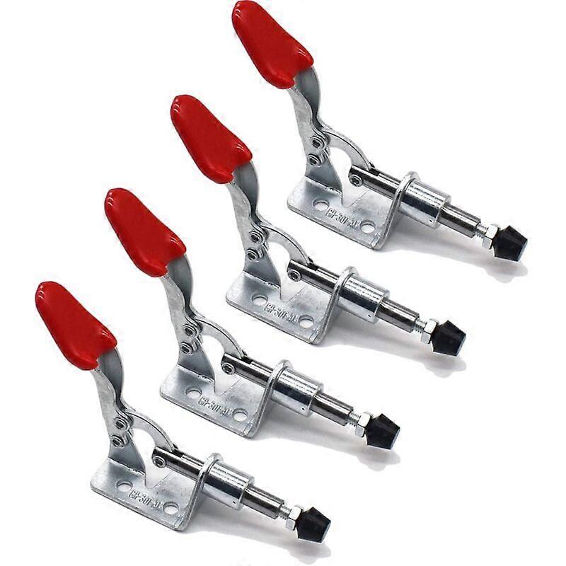 4pcs Horizontal Clamp-Push-Pull Action Hand Tool-Quick Release Toggle Clamp-for Machine Operation-Carpentry-Welding