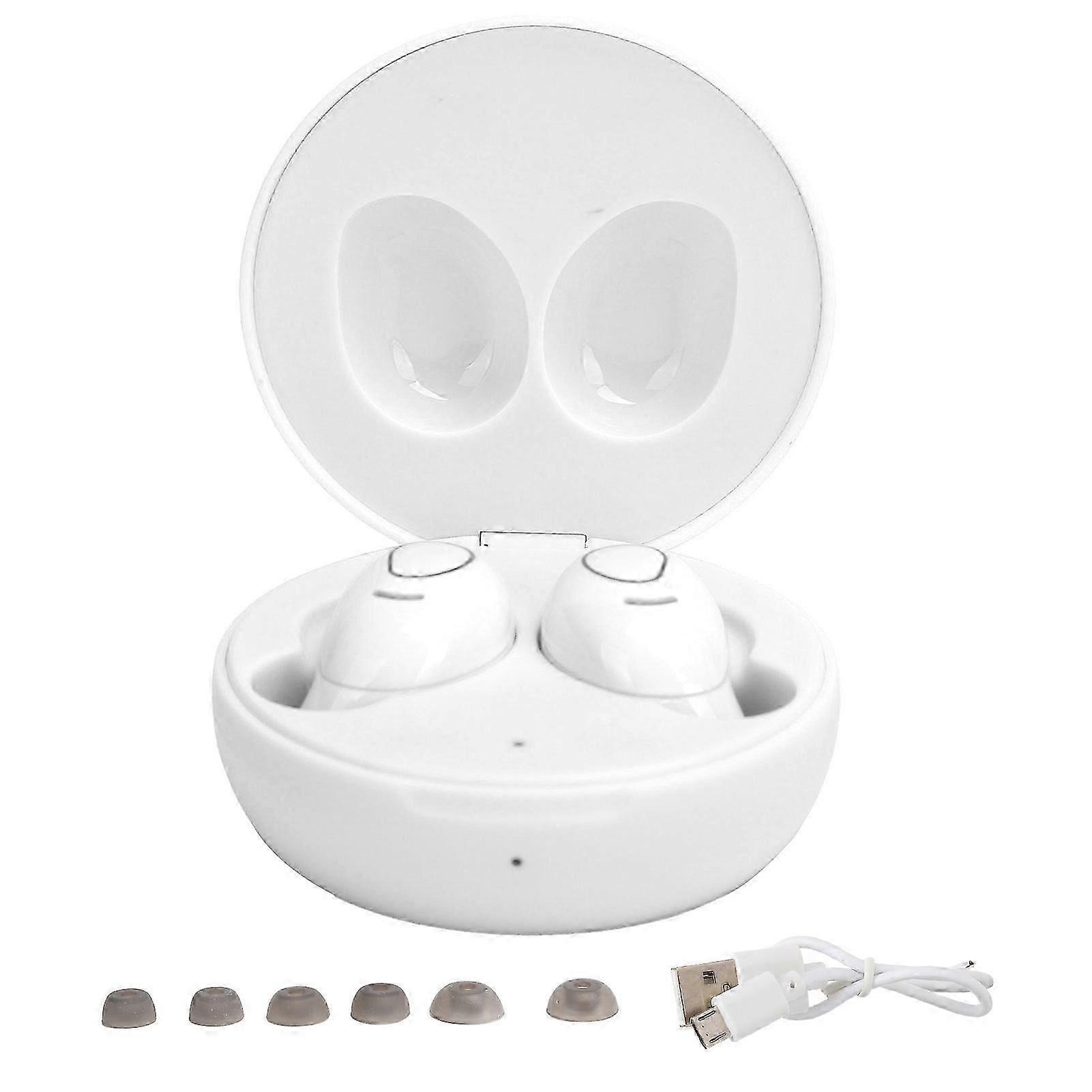 Wireless Bluetooth Headphone Mini TWS Stereo Earphone Noise Reduction Touch ControlWhite