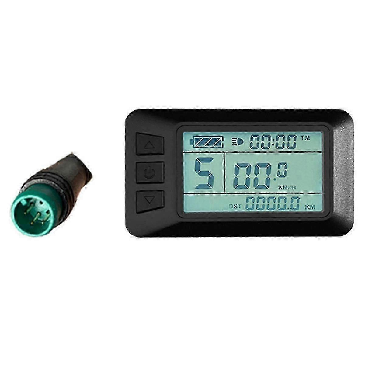 Affichage de vélo électrique kt lcd7u kt-lcd7u ordinateur d’affichage lcd avec interface usb connecteur étanche
