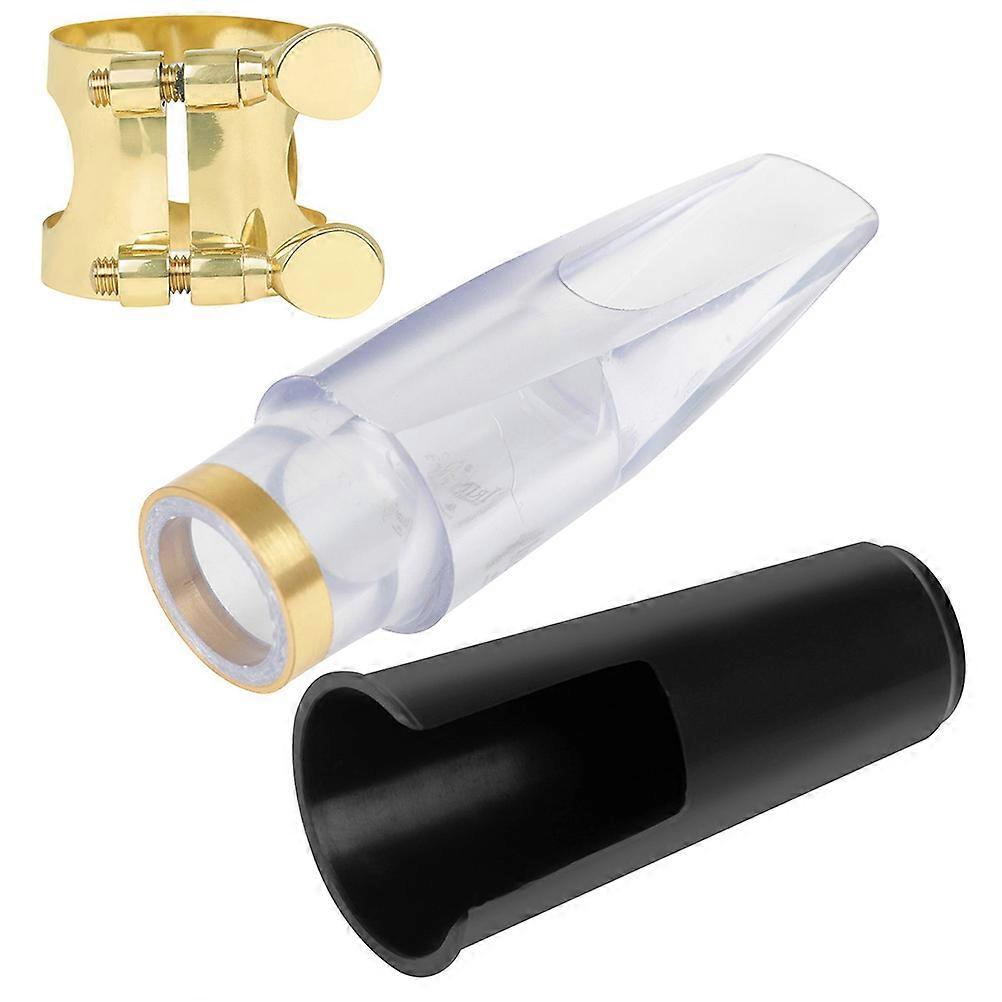 Alto Saxophone Mouthpiece Kit with Durable Cap and Professional Parts for Beginners and Enthusiasts