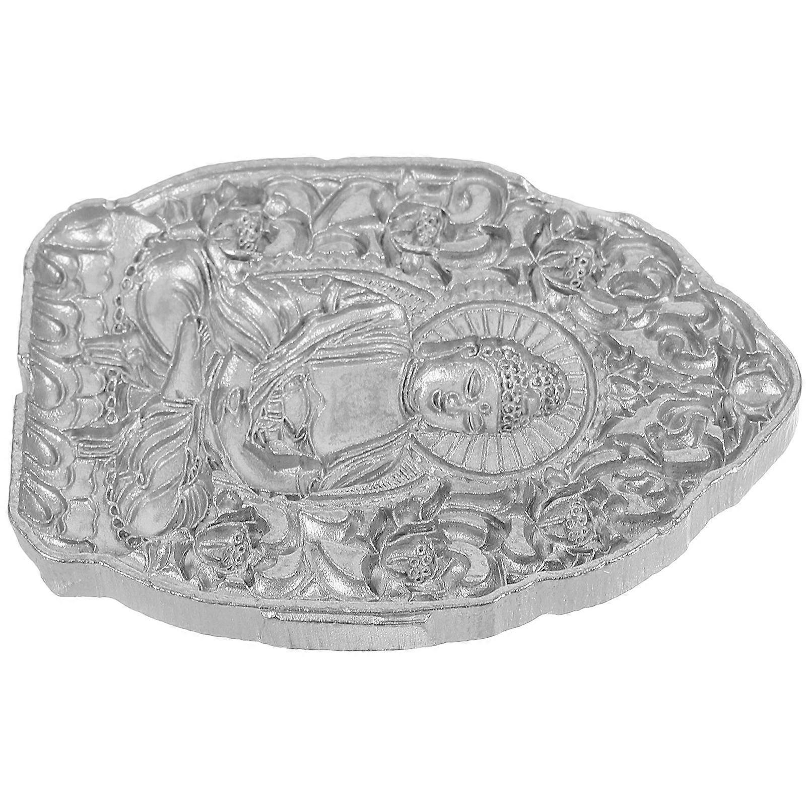 Buddha Shaped Fragrant Tablet Mold for DIY Crafts Made of Steel Coffee .5x3.2 Inches