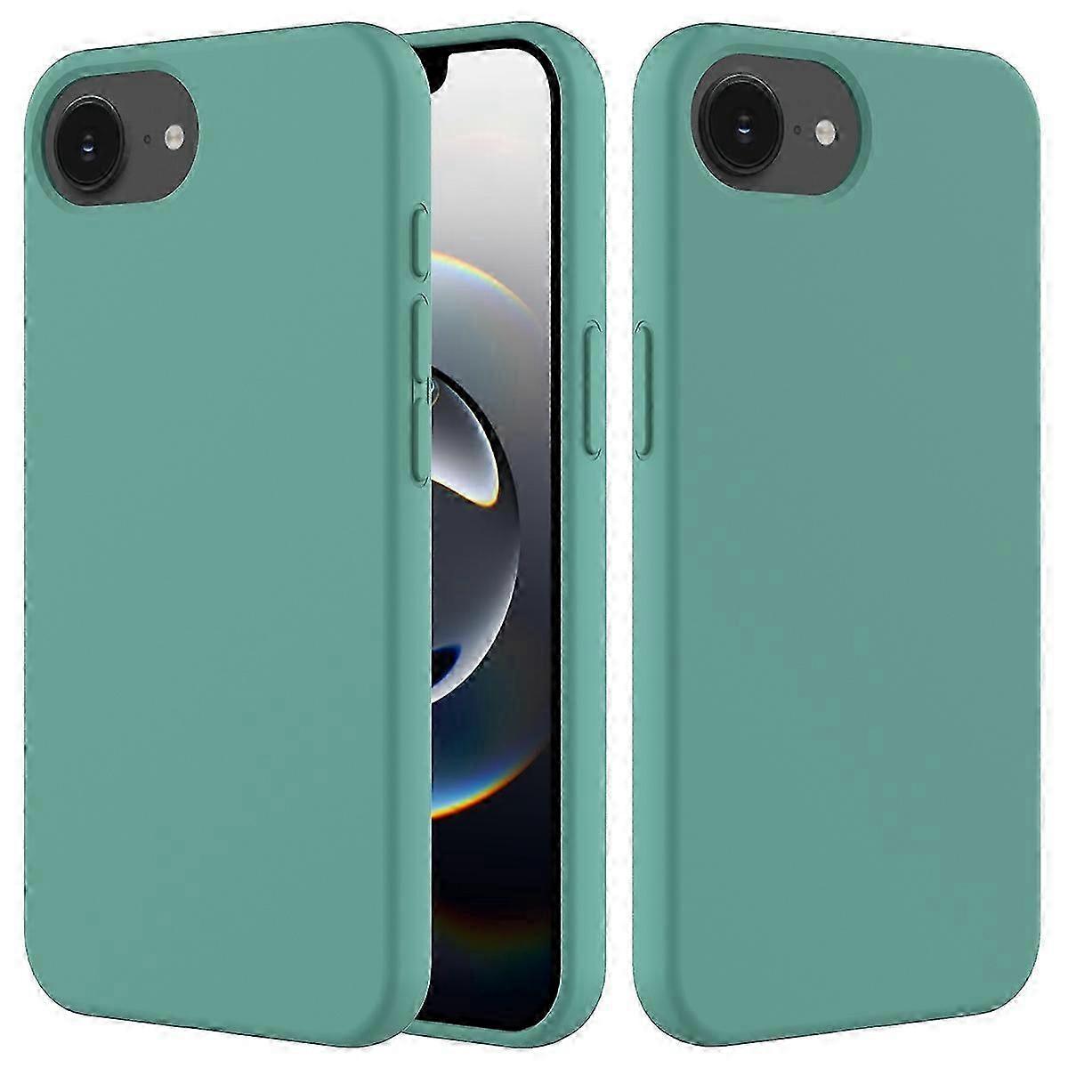 Silicone Protective Case for 16e - Soft Shockproof Cover in Green for Enhanced Durability and Style