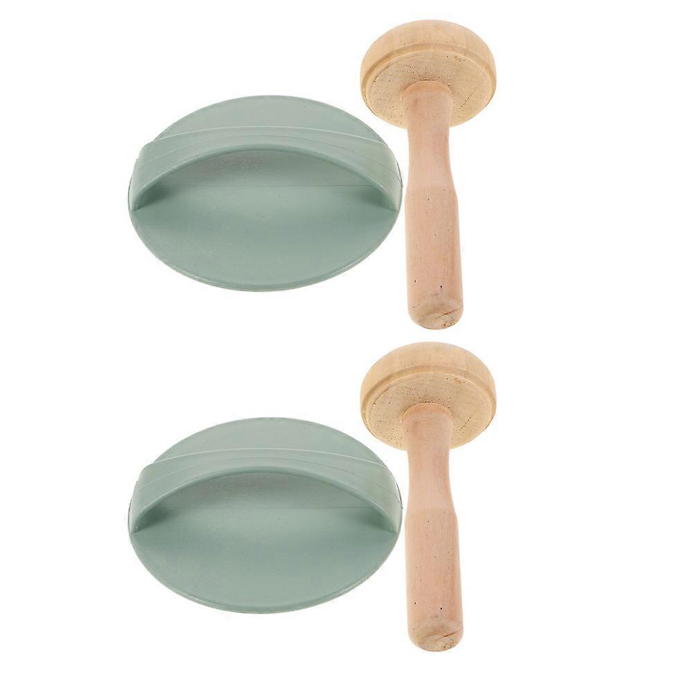 Wooden Mallet Woodworking Tool For Printmaking Techniques Assorted Color 12.00X5.00X5.00cm 4Pcs