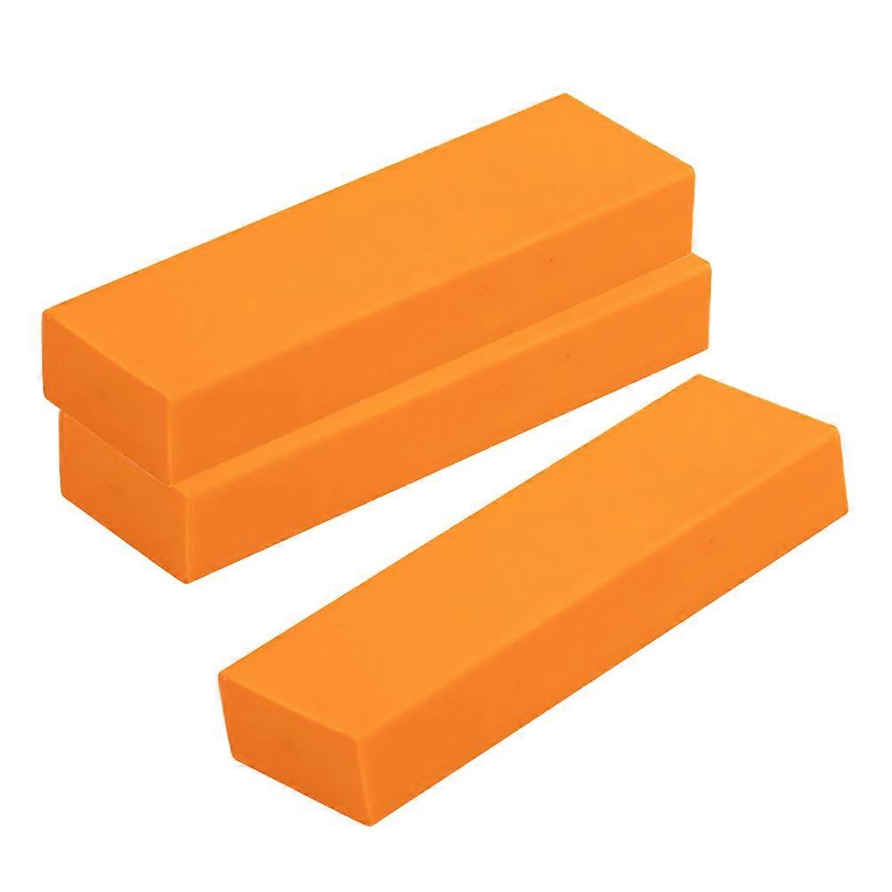 Stainless Steel Cleaning Tool 3Pcs Rust Cleaning Tool Household Kitchen Cleaning Tools Orange Compact Design for Effective Water Stain Removal