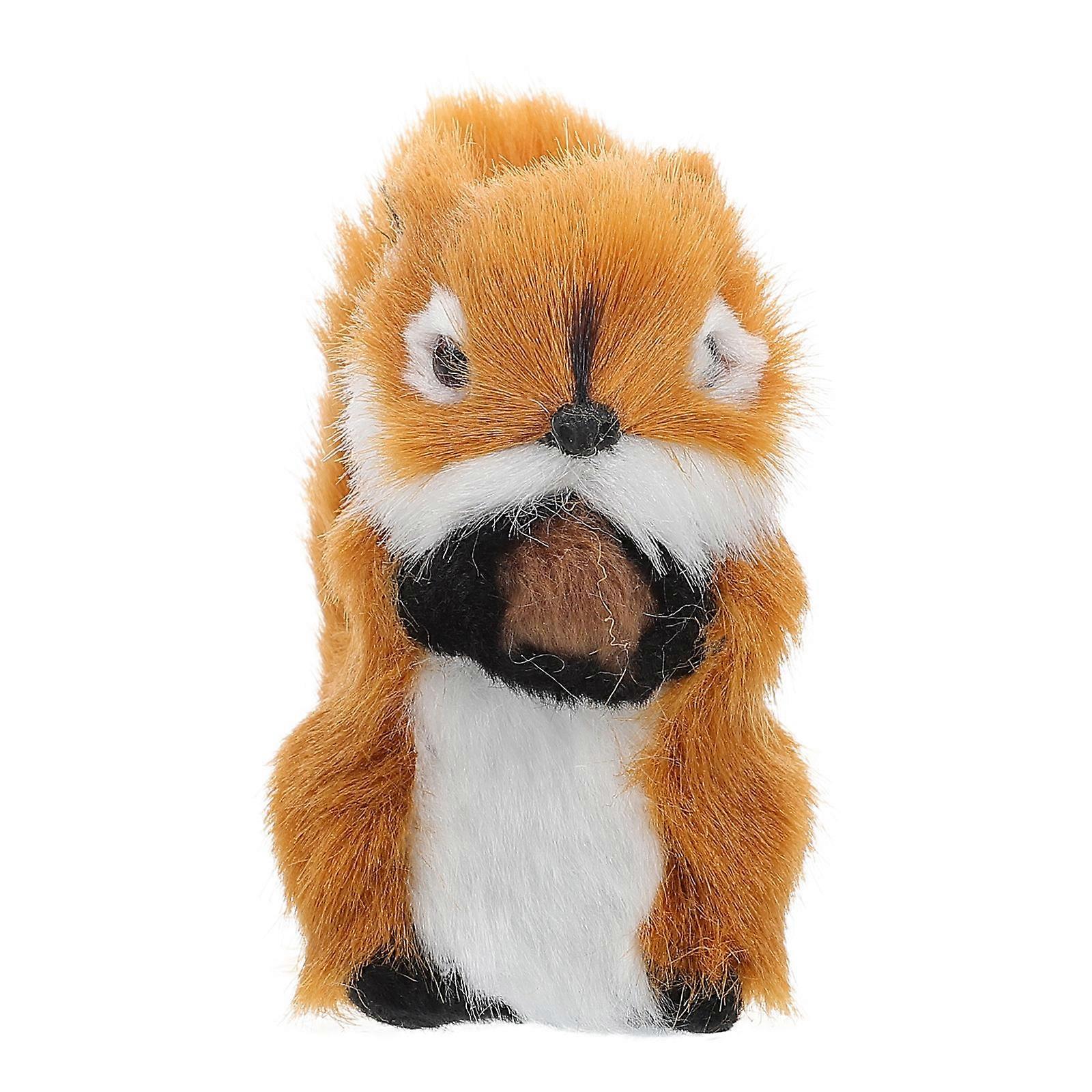 Soft Stuffed Animal Squirrel For Tabletop Decoration And Home Decor In Light Brown Faux Measuring 9.50X9.00X4.00CM 1Pack