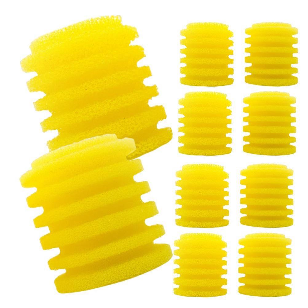 Fish Tank Filter Sponge Replacement Pads For Aquarium Water Clarity Enhancement Yellow 7.00X6.50X6.50CM Impurity Filtration 10Pack