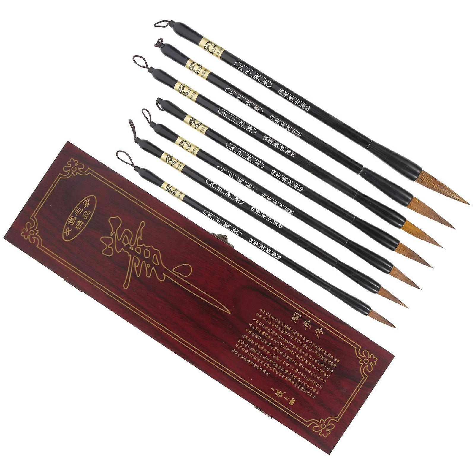 Wolf Hair Brush Pen Set for Writing Use 1Set of Calligraphy Painting Brushes