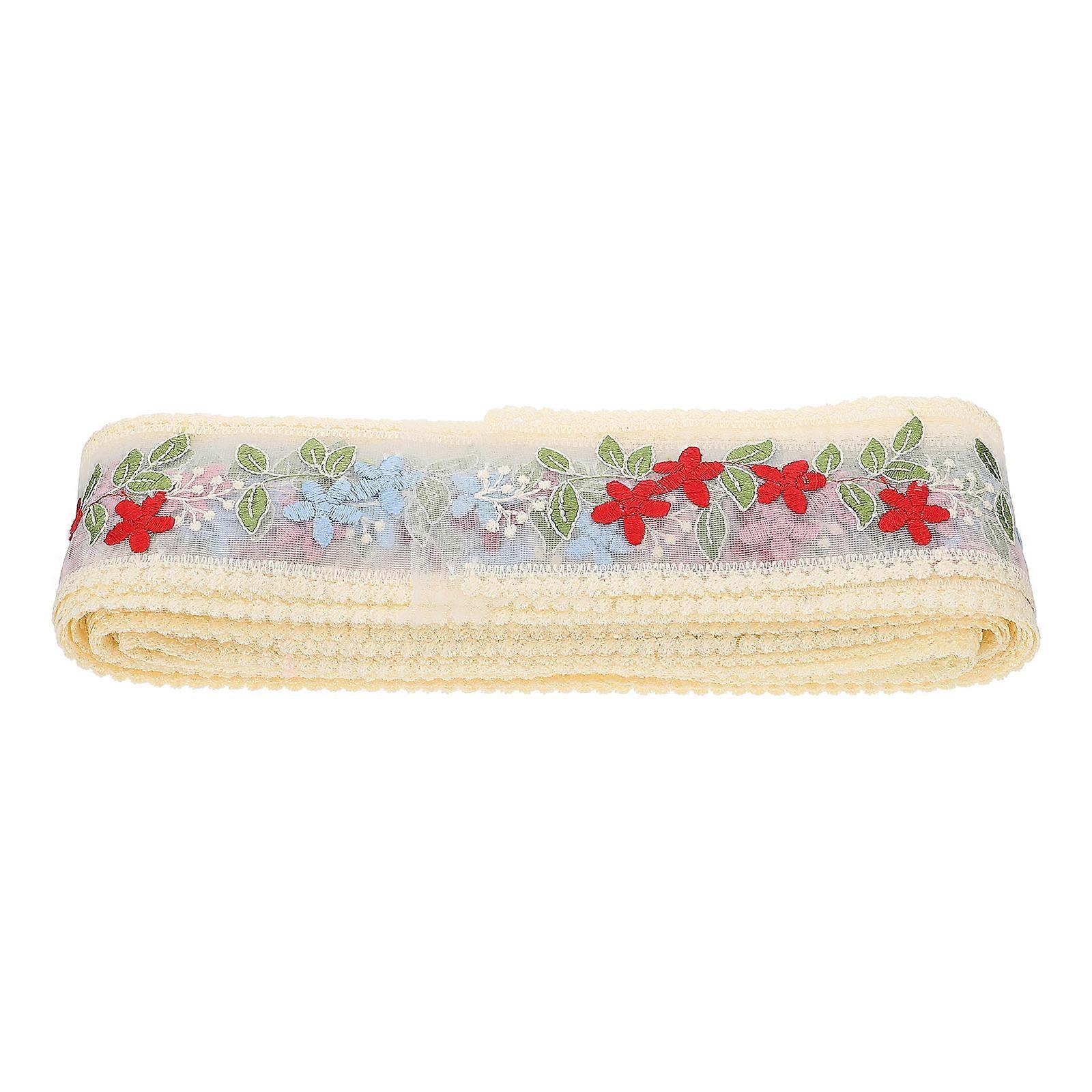 Multi-Colored Embroidery Lace Trim Suitable For DIY Lovers And Women In Crafting 1Pc