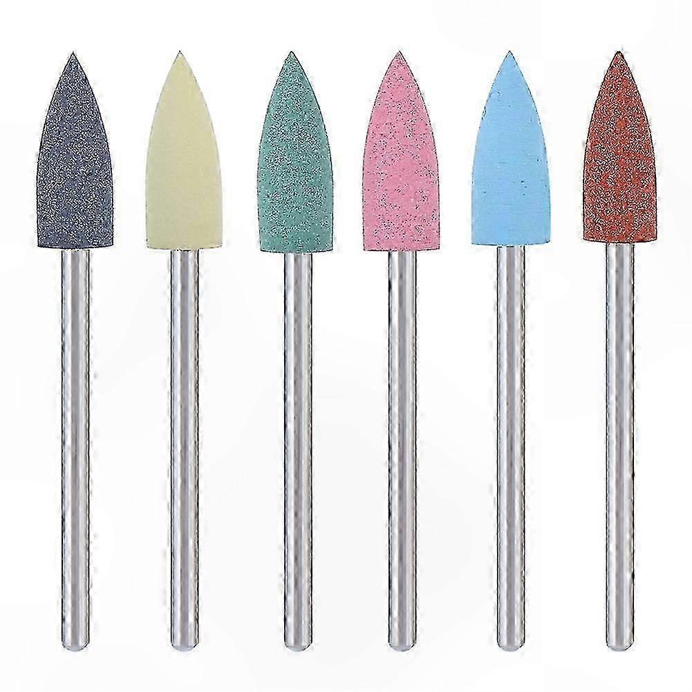 6-Piece Nail Drill Bit Set for Manicure and Pedicure Tools