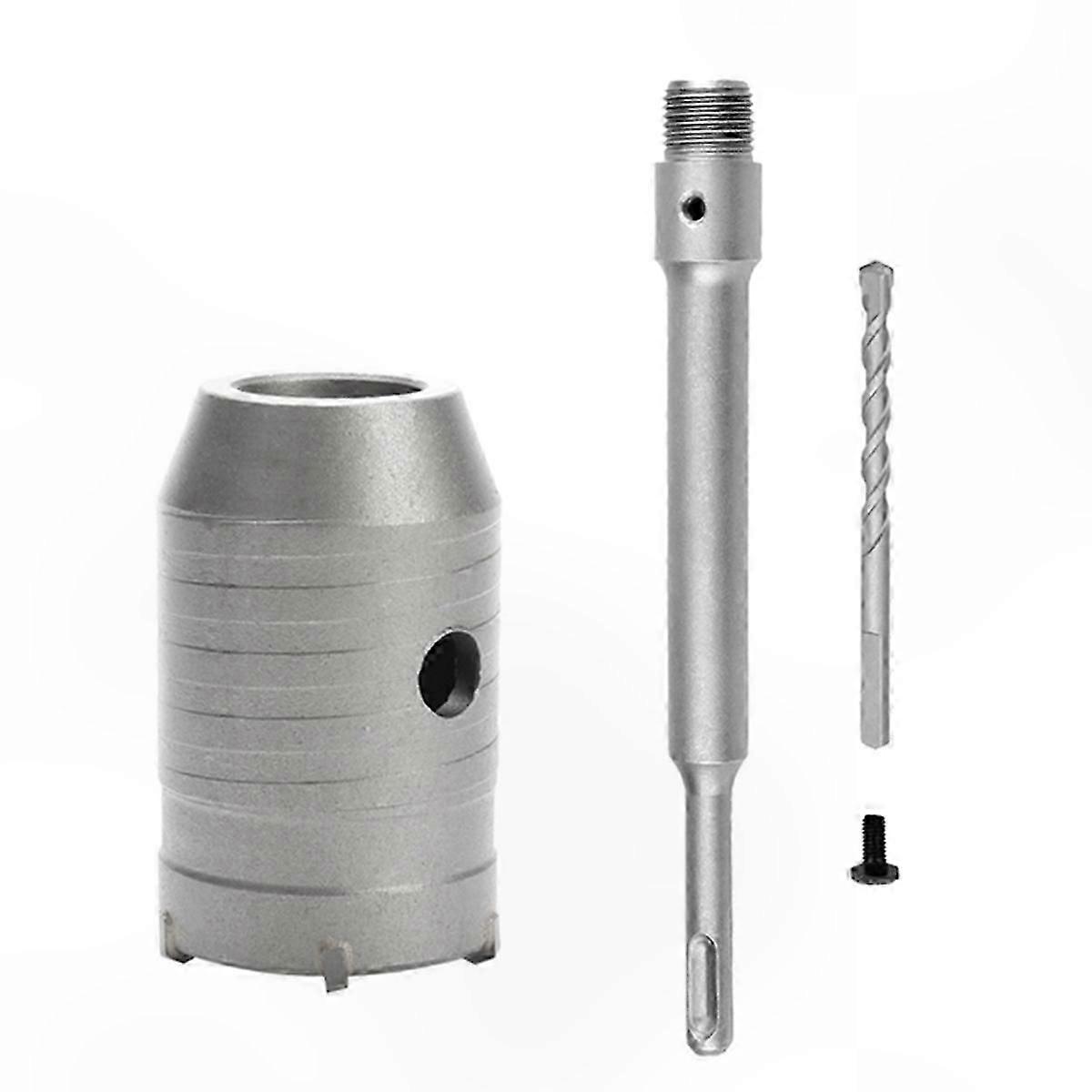 45mm Wall Hole Saw Drill Bit Set for Hammer Drills, SDS Plus Cutter Tool for Concrete and Masonry