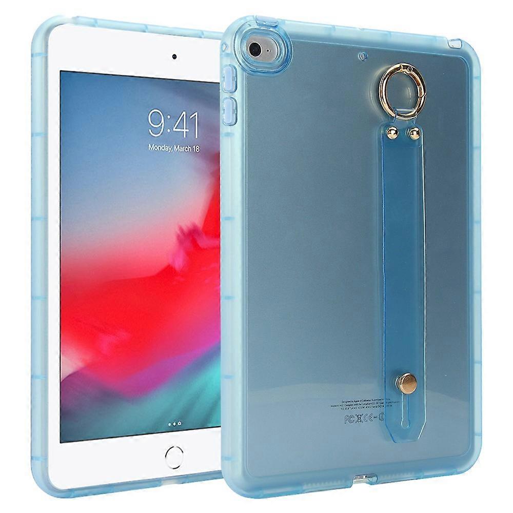 حافظة الكمبيوتر اللوحي متوافقة مع iPad mini (2019) 7.9 بوصة / ميني 4 / ميني 3 / ميني 2 / ميني مقاوم للصدمات TPU غطاء مع سوار معصم