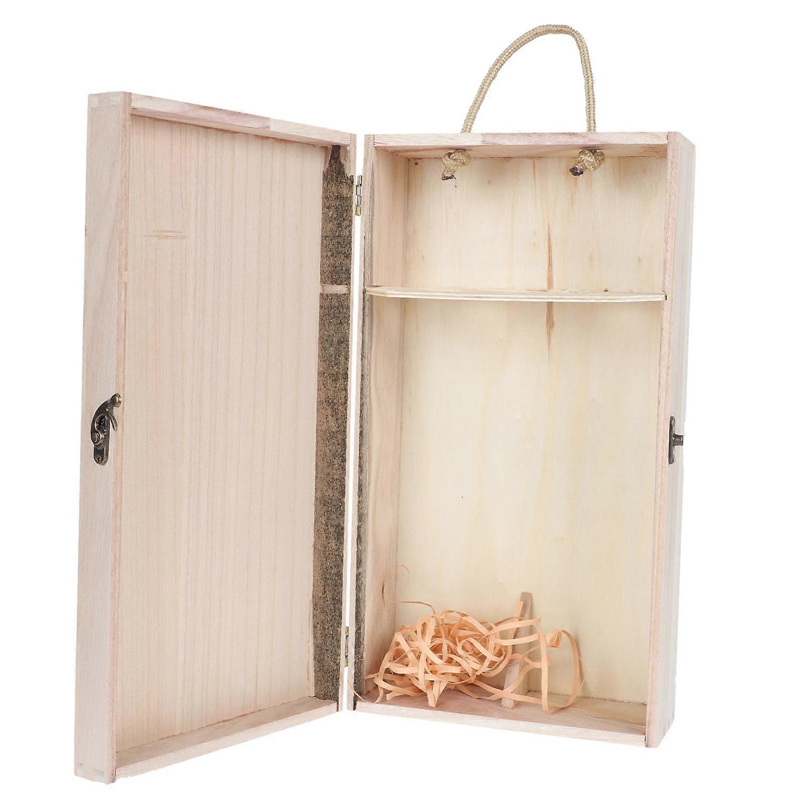 Multi-Function Wooden Box For Lovers Holiday Celebration Storage 1Pcs