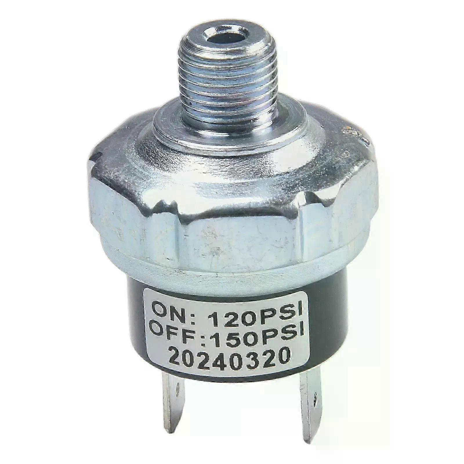 1/8 NPT trykkbryter for luftkompressor karbonstål 12V / 24V DC