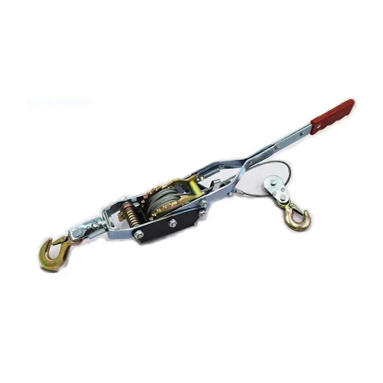 Manual Winch Cable Puller Sling, 4000 Kg, Two-Speed Gear, Vehicle Recovery, Tree Trunks, Boat Winch Attachment