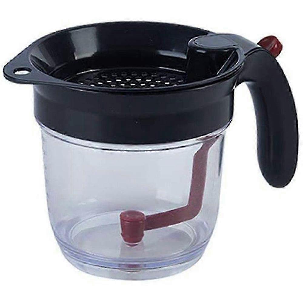 Fat Separator Jug with Handle & Sieve - Dishwasher-Safe Kitchen Tool for Skimming Fat from Sauces & Soups