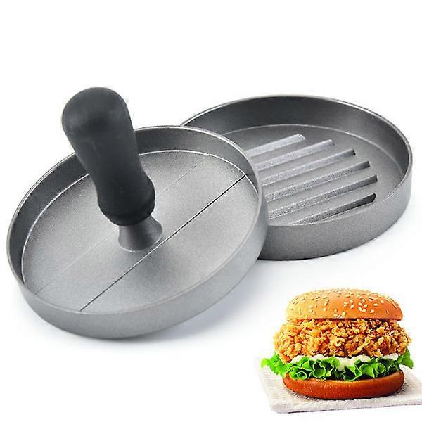 Hamburger Press with Plastic Handle, Cast Aluminum Hamburger Press - Kitchen Gadgets