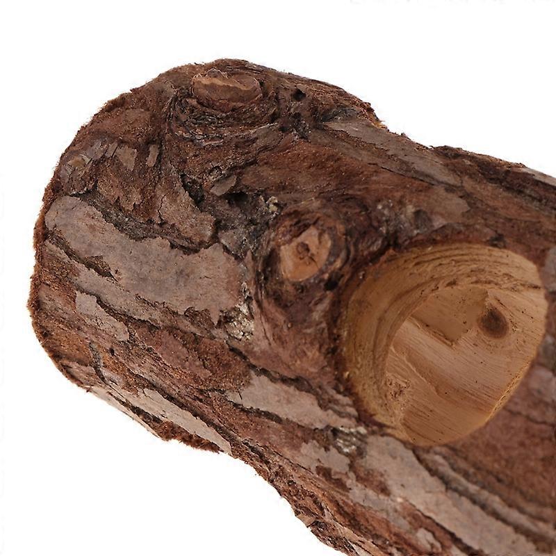 Hamster tunnel natural wood small animal chews squirrel chinchilla