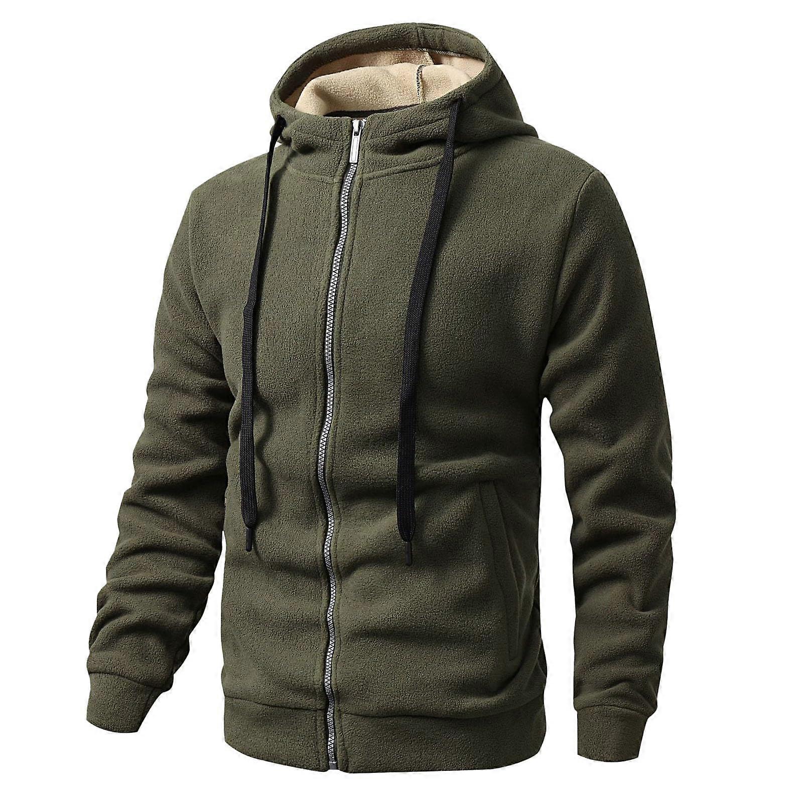 Teddy Fleece Plush Jacket with Hood Ag XXL