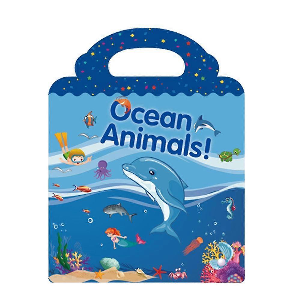 Reusable Static Sticker Books PVC Cute Window Clings for Kids Educational Toys Sticker Play Set