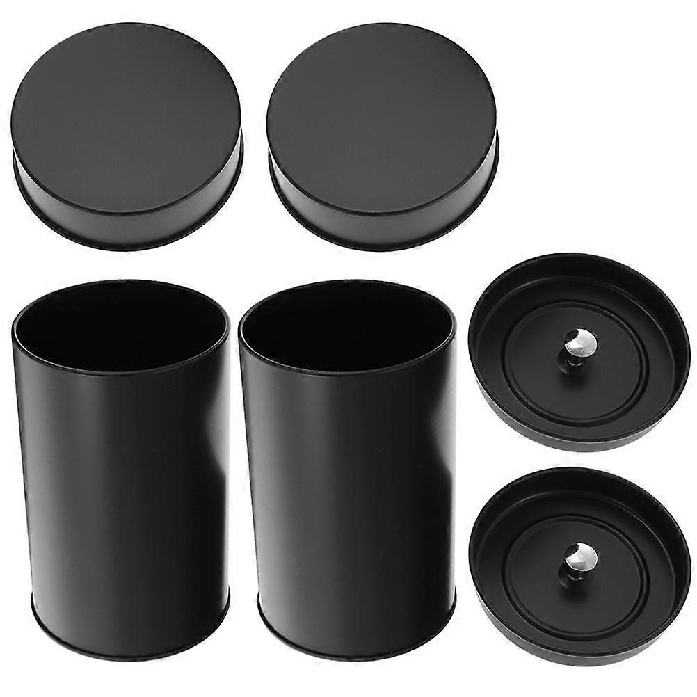 Airtight Tinplate Tea Canisters with Lids – Compact Storage Jars for Loose Leaf Tea, Travel & Kitchen Organization