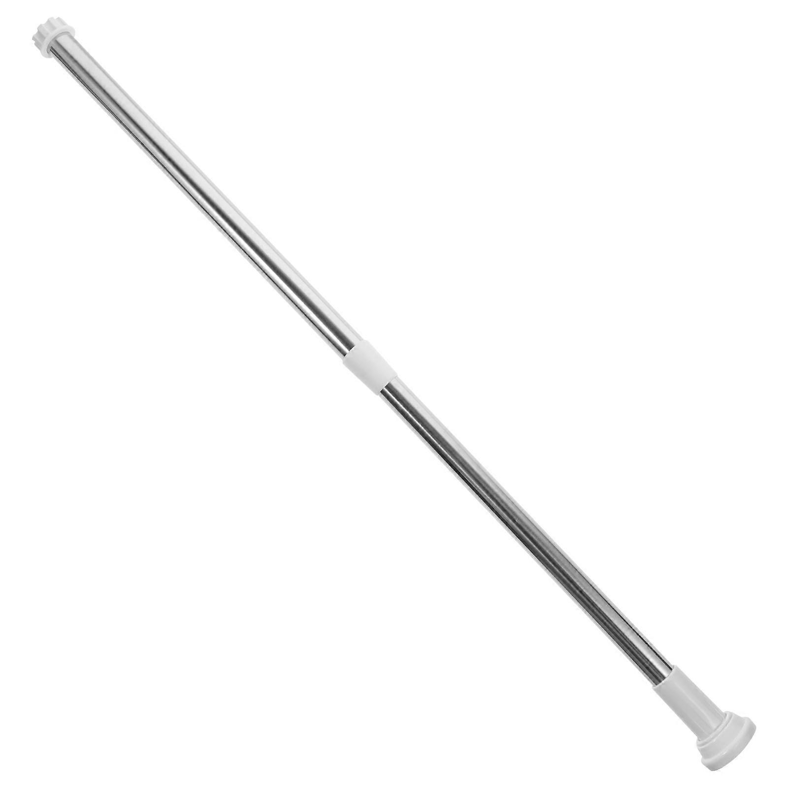 Stainless Steel Adjustable Shower Curtain Rod for Bathroom Silver Easy Installation No Slip