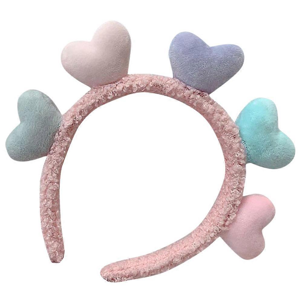 Heart Shaped Headband for Girls Valentine's Day Makeup Prop Ideal for Various Celebrations 1Pack