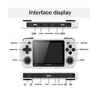 Rk2023 3.5 Inch Ips Screen Retro Handheld Game Console 16g+64g Hd Rocker Arcade Home Psp Handheld