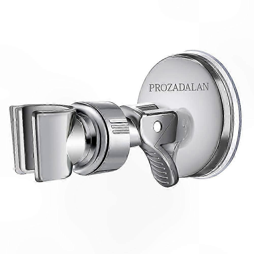 Adjustable Suction Cup Shower Head Holder with 360 Rotation for Handheld Shower, Detachable Bathroom Accessory