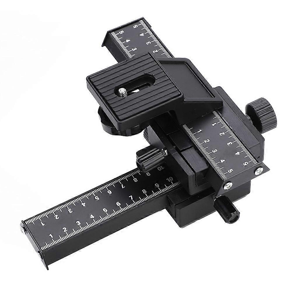 4 Way Macro Focusing Rail Slider with 1/4" Mounting Screw for Close Up Shooting