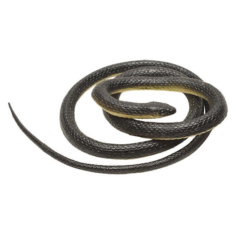 Fun Tricky Toys Fake Snake Toy Simulated Snake Plaything Plastic For Parties Home Use Educational Purpose Assorted Color 123X2CM Party Prank 1Pcs