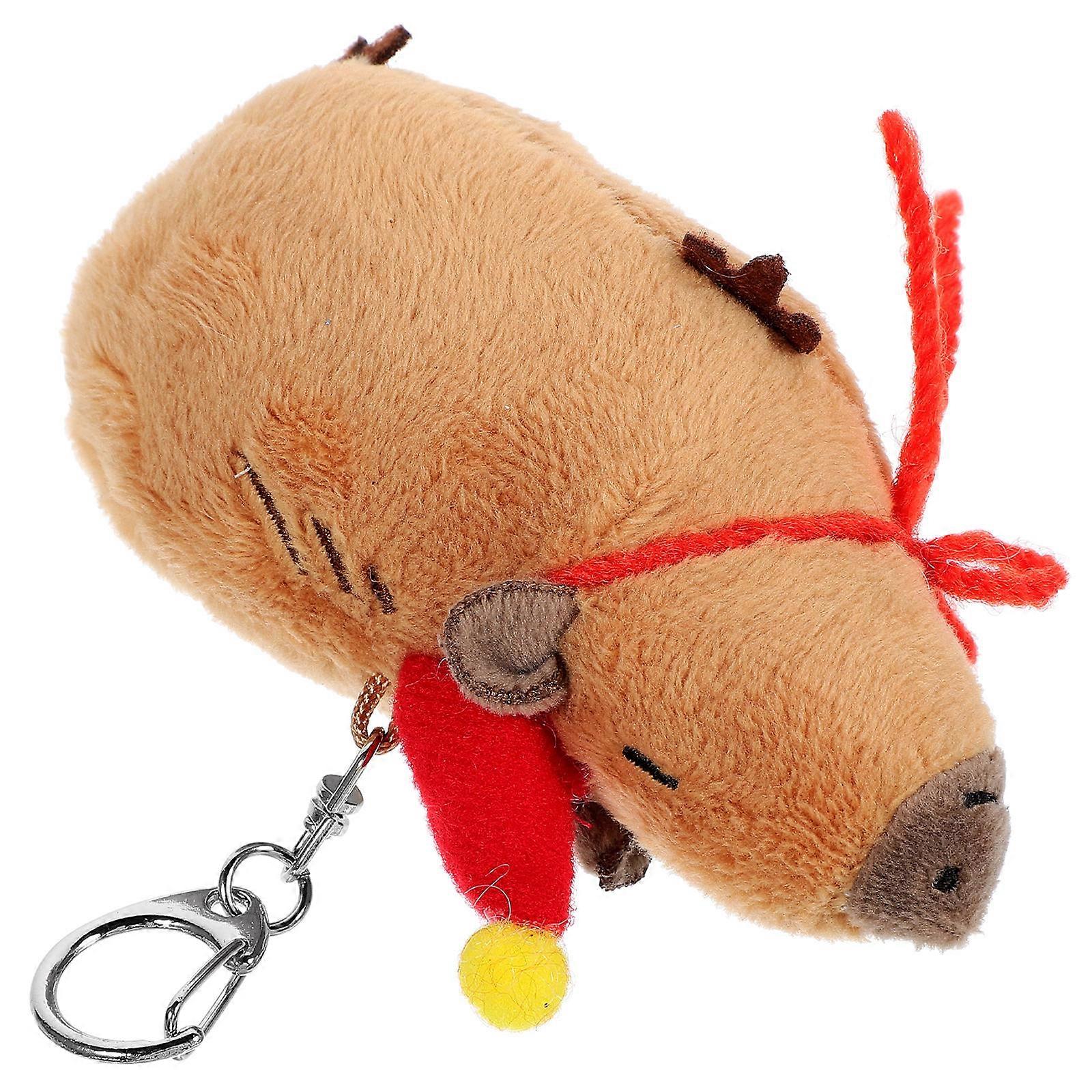 Raindrops Guinea Pig Keychain 2pcs Plush Bag Ornament Backpack Pendant