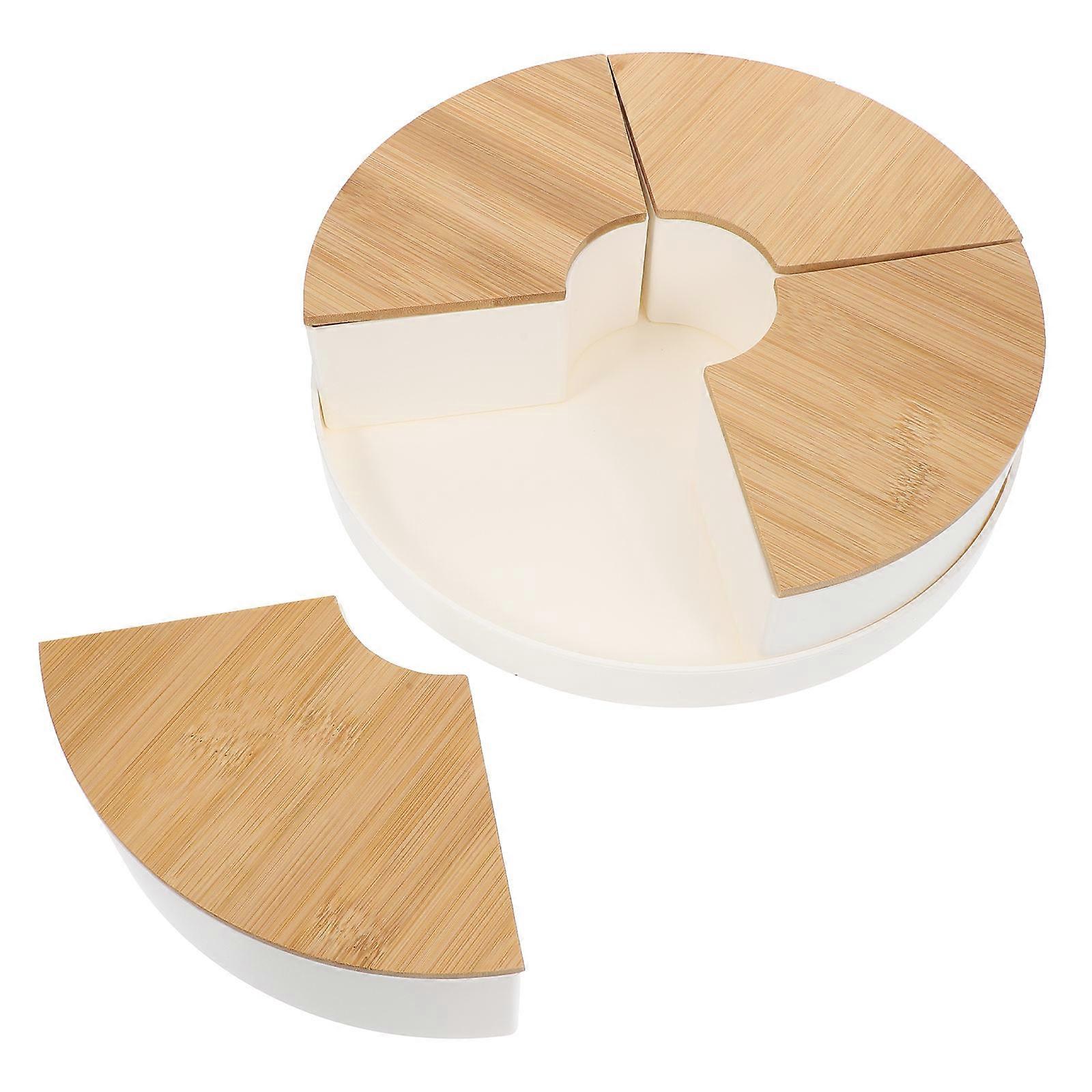 Compartment Design Food Classification Tray 1 Set White Snack Storage Perfect For Hosting Guests At Thanksgiving And Family Gatherings
