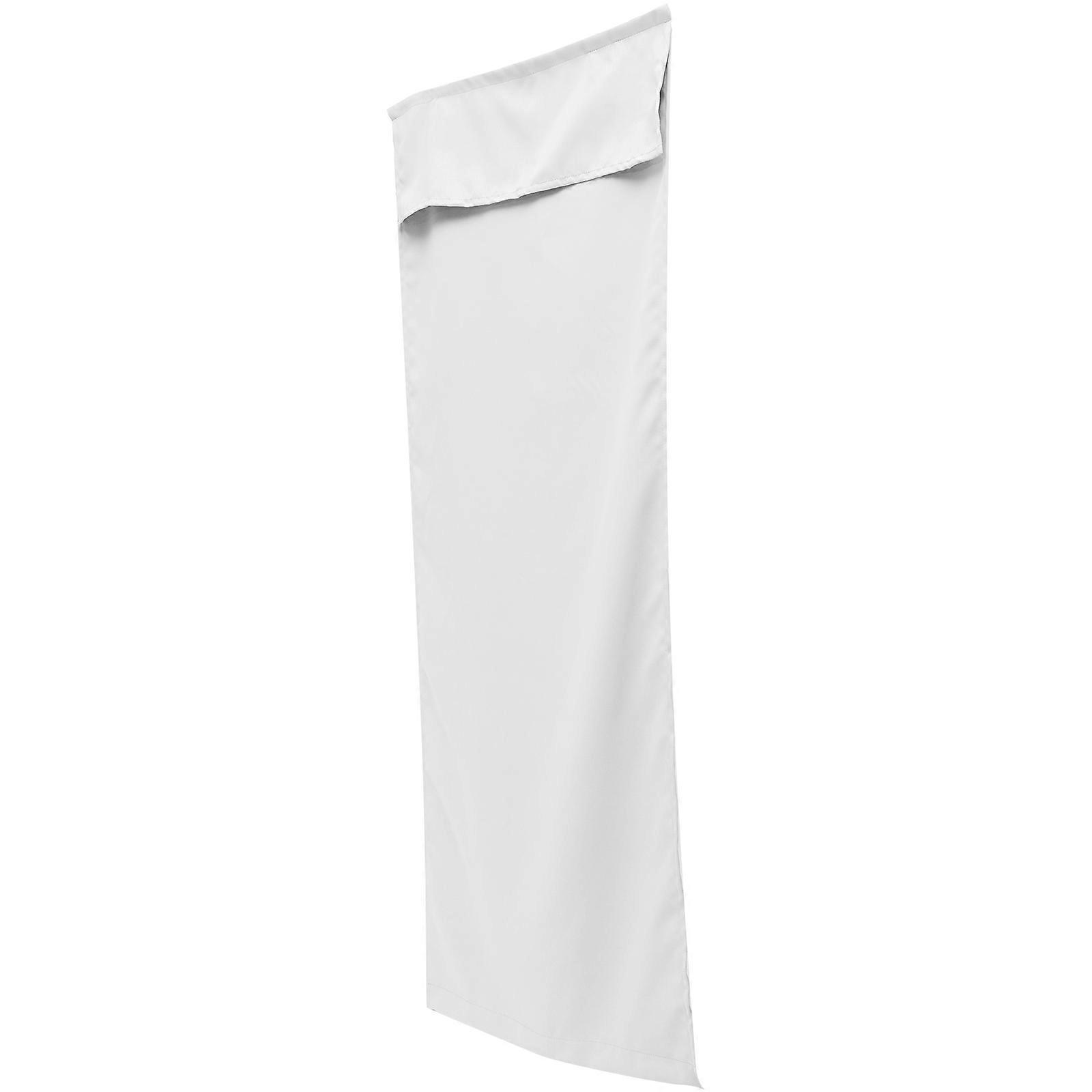 White Polyester Blackout curtain for Home Use with Privacy Protection and Easy Installation 50x72 Inches