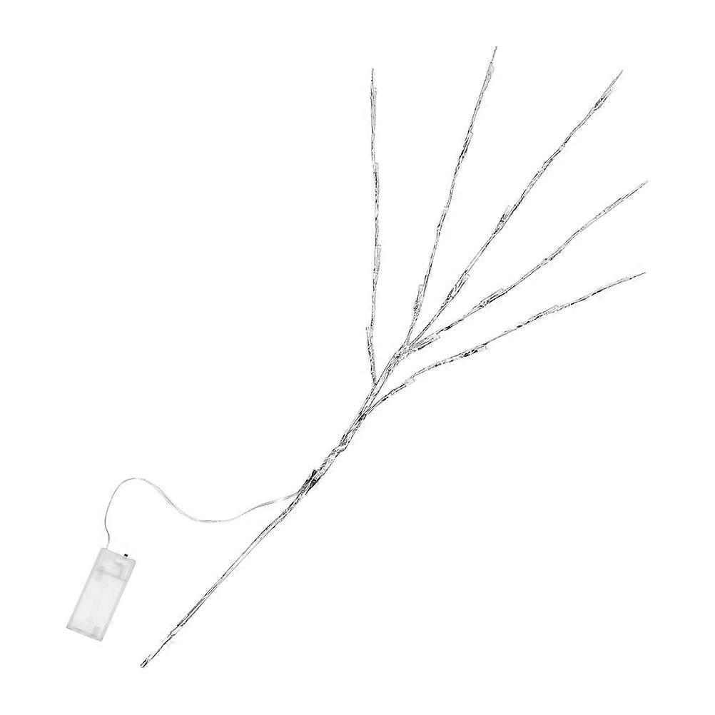 LED Tree Branch Lights for Vase   Battery Powered Warm White Bonsai Decoration for Wedding, Party & Room Display   Silver Twig Design