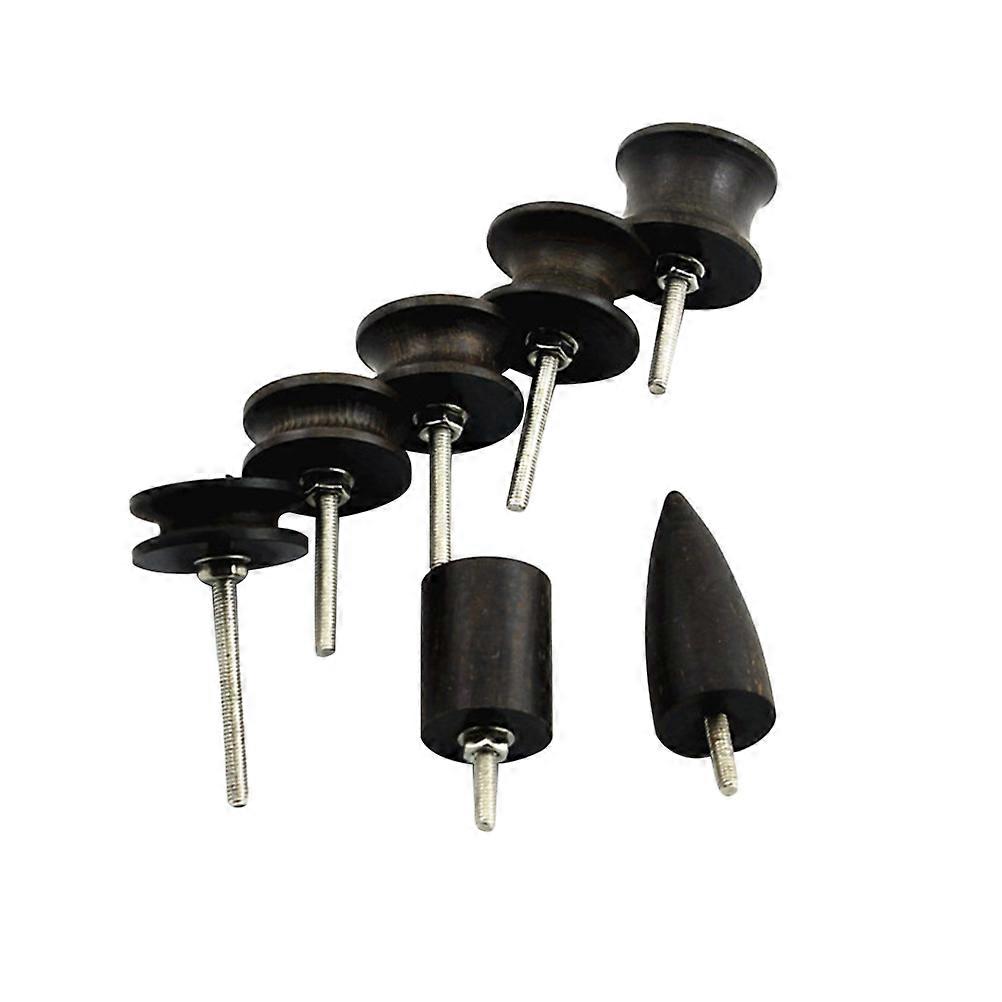 Ebony Burnisher Slicker Tool for Polishing Crafts with Hard Durable Black Surface 2PCS
