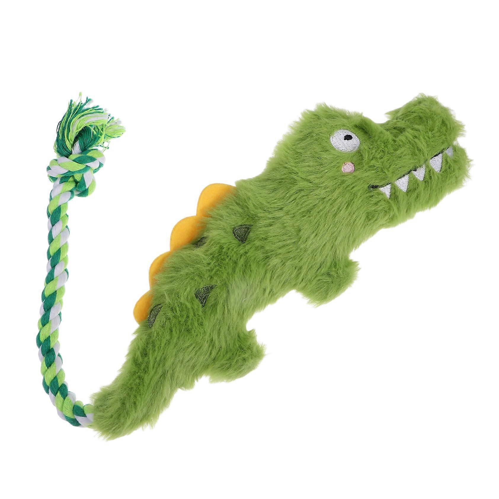 Green plush dog toy squeaky dog toy light green Ref: 1061