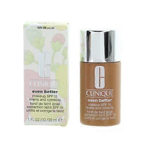 Clinique Even Better Medium Foundation WN96 Chai SPF15 Liquid Full Coverage