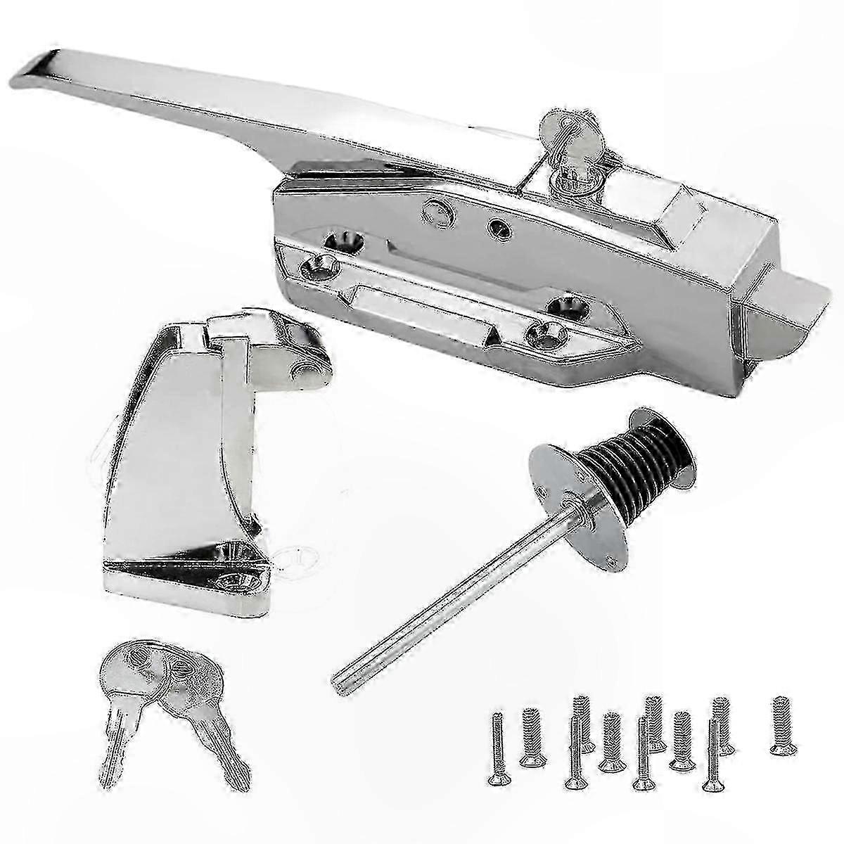Heavy Duty Freezer Door Latch with Key for Walk-In Coolers and Freezers