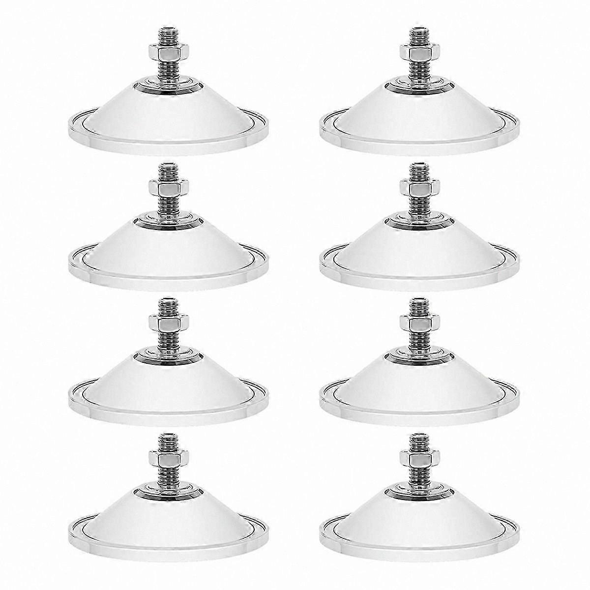 8 Pieces Durable Suction Cups, Thick Clear PVC Window Pads, 2.16 Inch Size for Secure Mounting