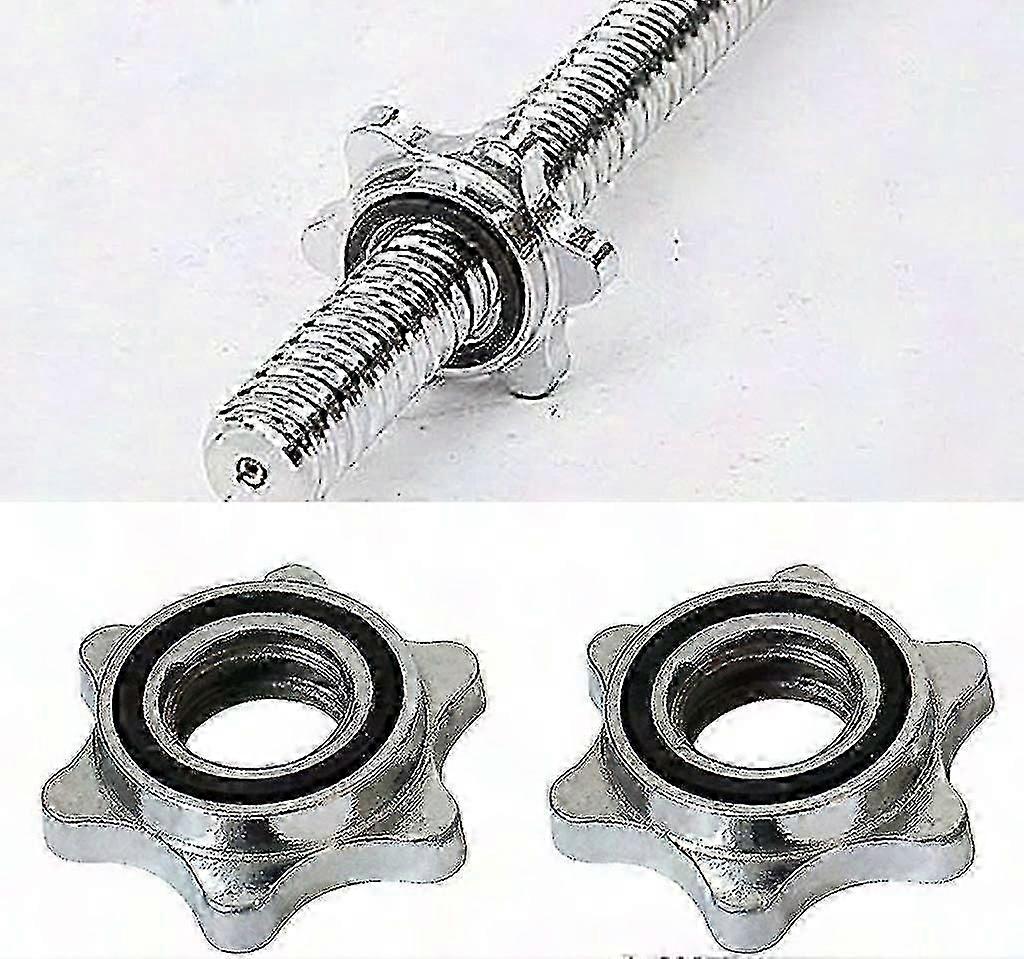 2 Pack Standard Star Locks 25mm for Dumbbell Bars